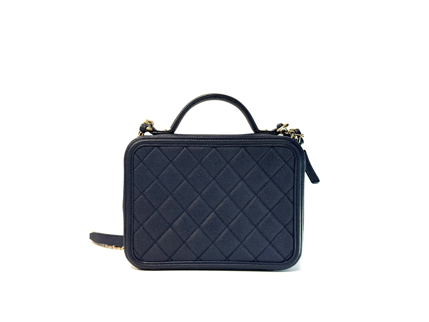 Chanel Caviar Vanity Filigree Camera Bag Medium