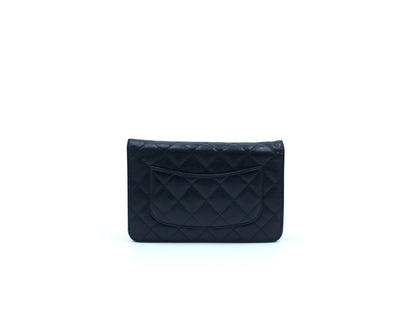 Chanel Wallet On Chain Caviar WOC Black