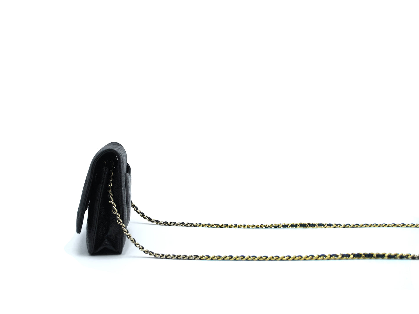 Chanel Wallet On Chain Caviar WOC Black