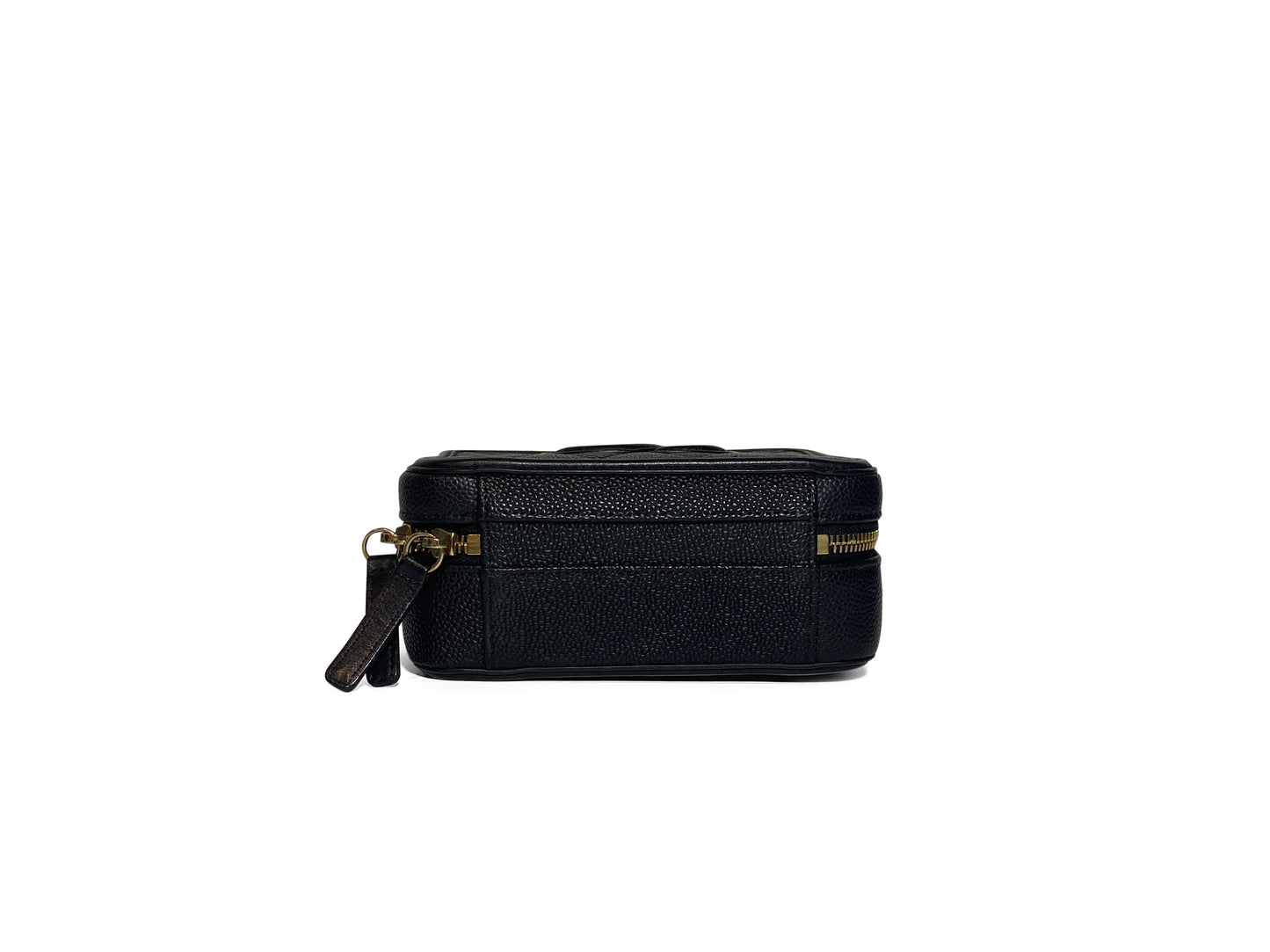 Chanel Caviar Filigree Camera Vanity Black Small