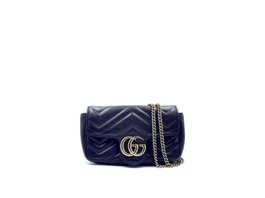 Gucci Marmont Super Mini Black