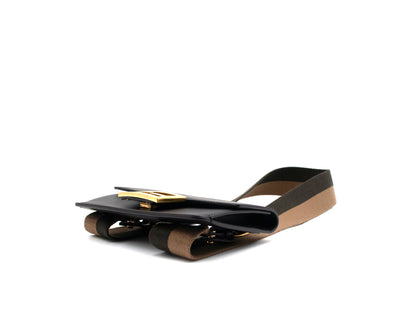 Fendi Mini Baguette Shoulder Bag Black