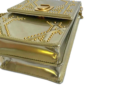 Christian Dior Patent Diorama Studded Vertical