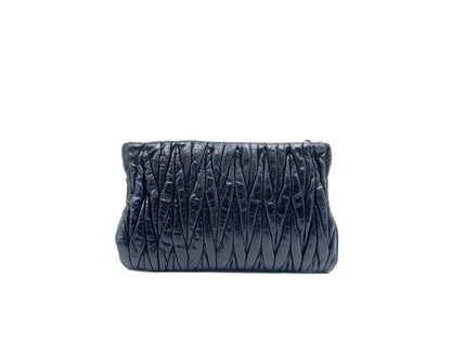 Miu Miu Leather Pouch Black