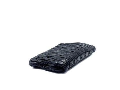 Miu Miu Leather Pouch Black
