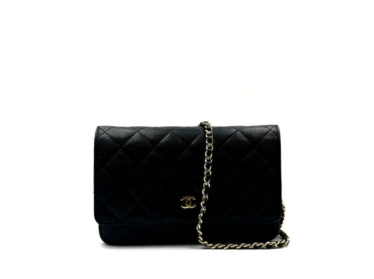 Chanel Wallet On Chain Caviar Woc Black