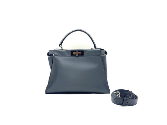 Fendi Peekaboo Medium Grey Blue