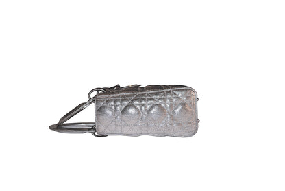 Christian Dior My ABC Lady Dior Metallic Silver Small