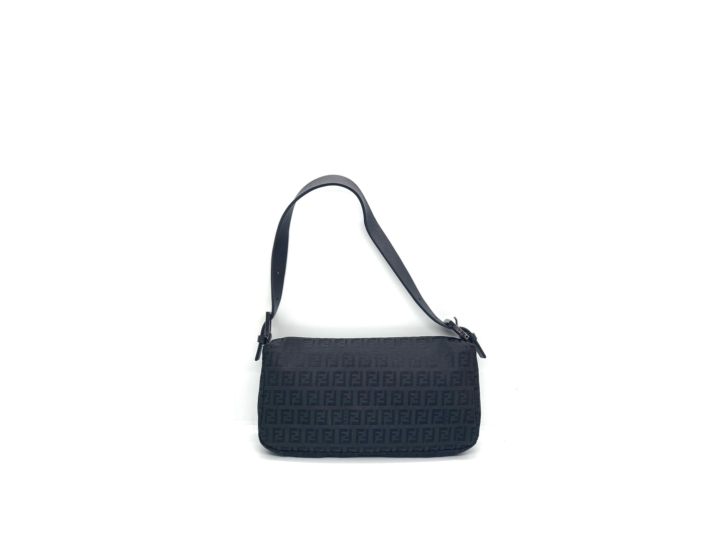 Fendi Baguette Canvas Shoulder Bag
