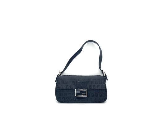 Fendi Baguette Canvas Shoulder Bag