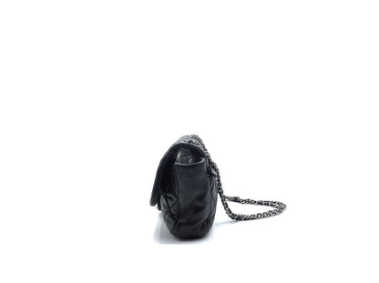 Chanel Classic Handbag Flap Lambskin Black