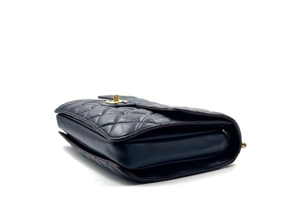 Chanel Flap Bag Navy 30cm