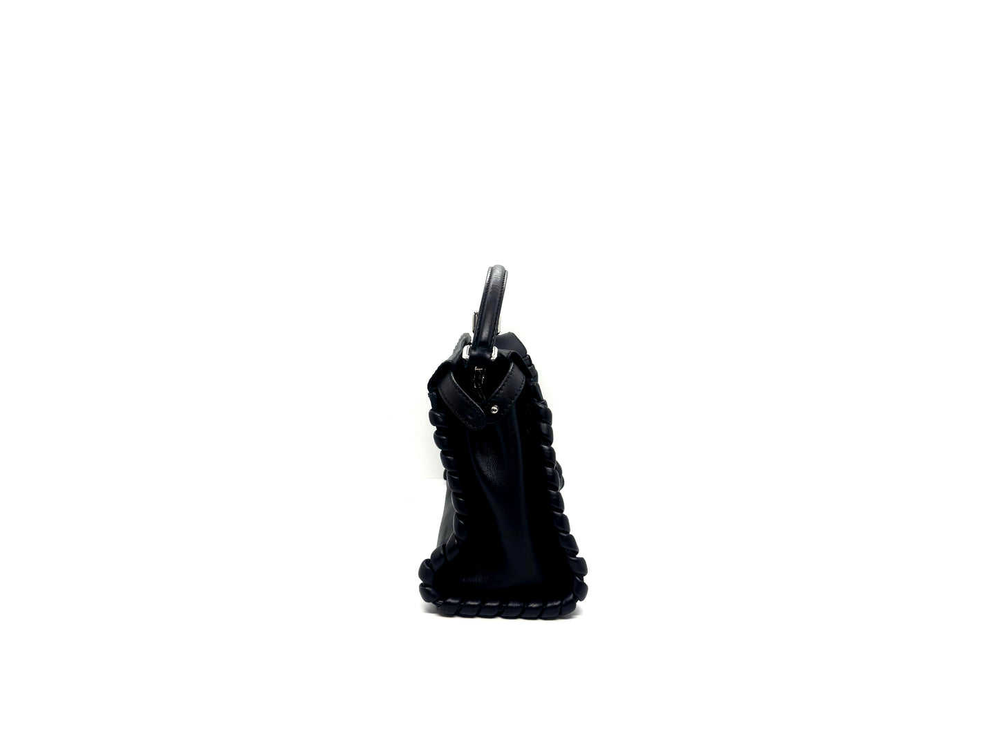 Fendi Peekaboo Mini Braided Sides Black