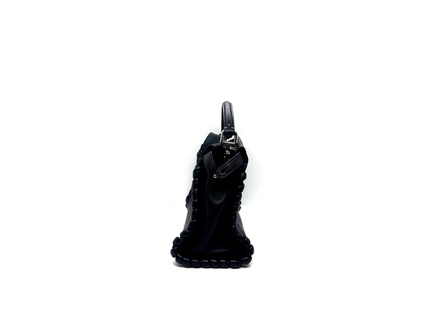 Fendi Peekaboo Mini Braided Sides Black
