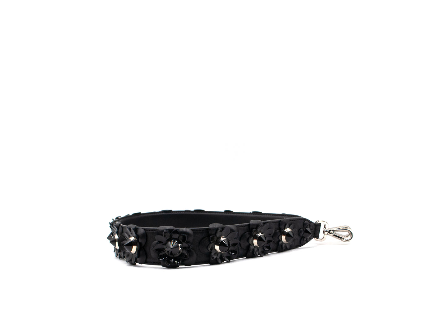 Fendi Shoulder Strap Floral Black