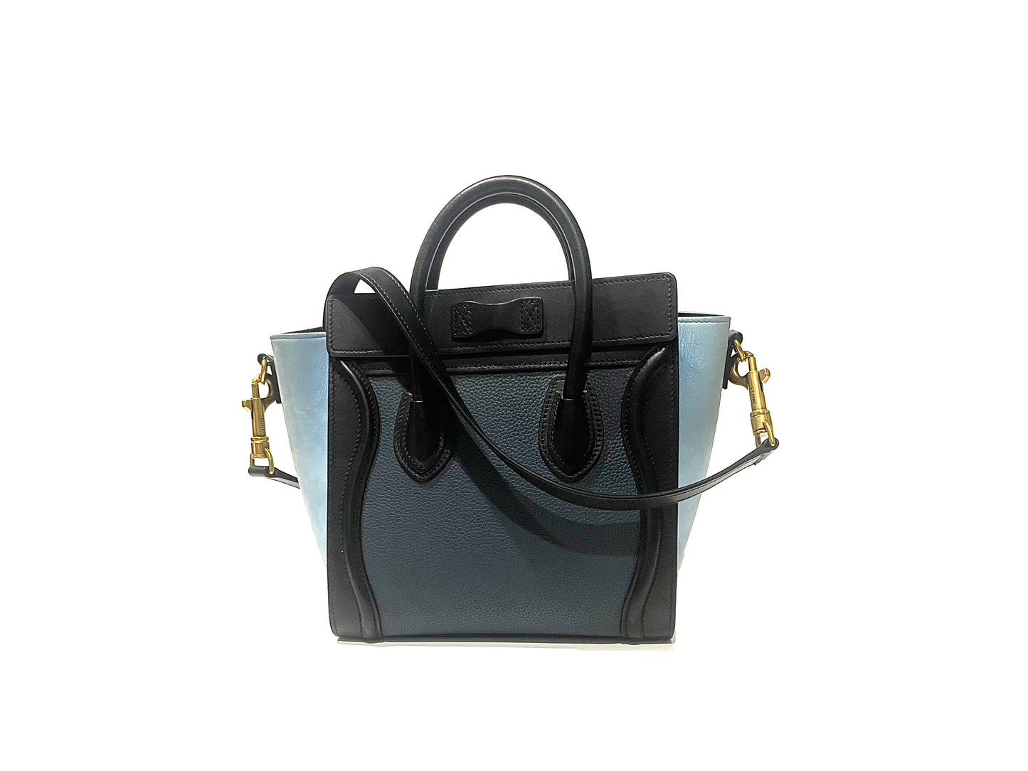 Celine Nano Luggage 20cm Multicolor Blue
