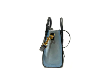 Celine Nano Luggage 20cm Multicolor Blue