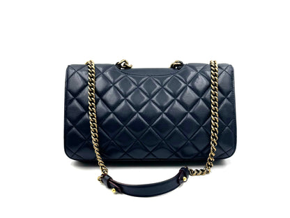 Chanel Flap Bag Navy 30cm