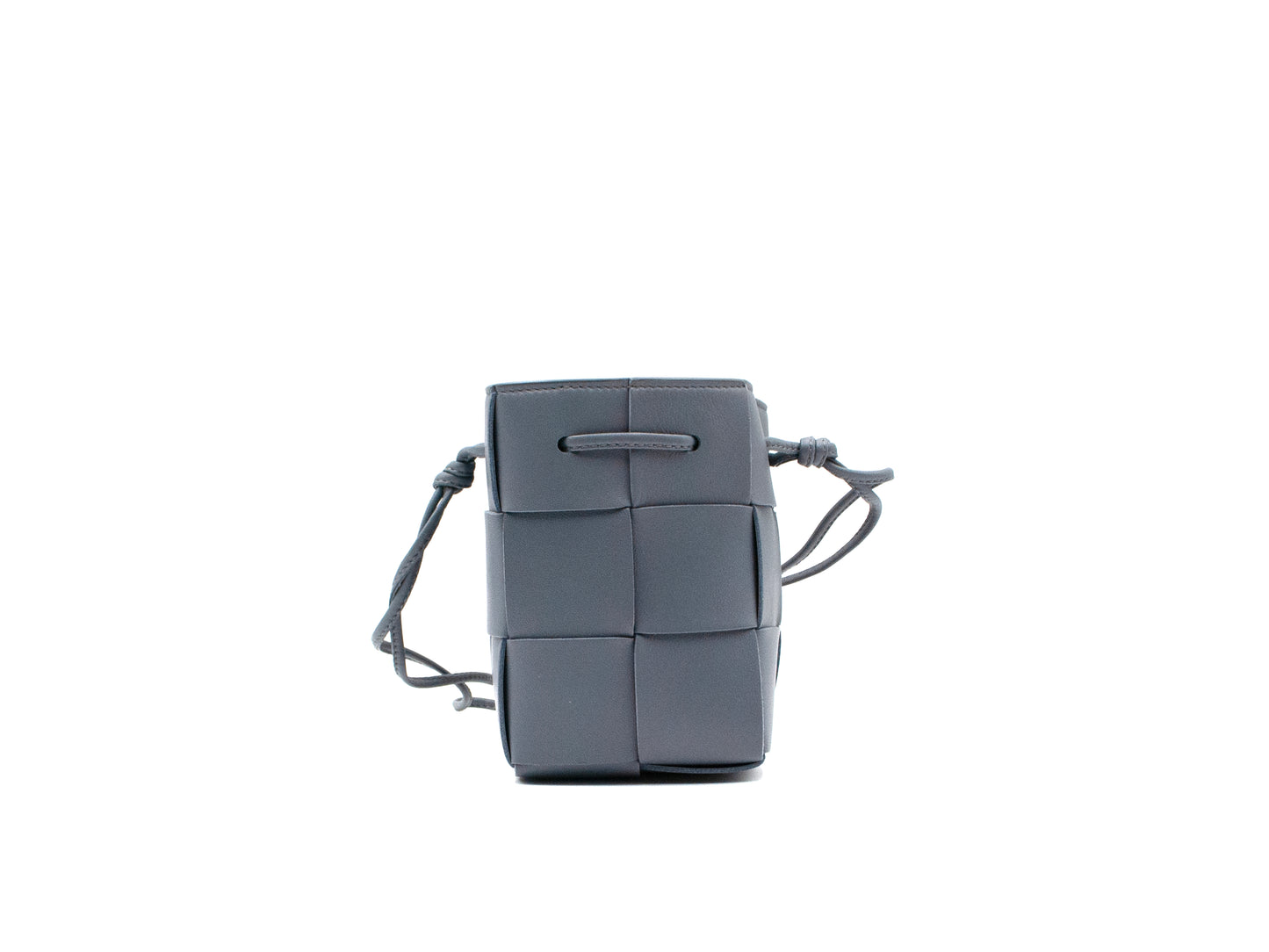 Bottega Veneta Mini Cassette Bucket Bag Charcoal Grey