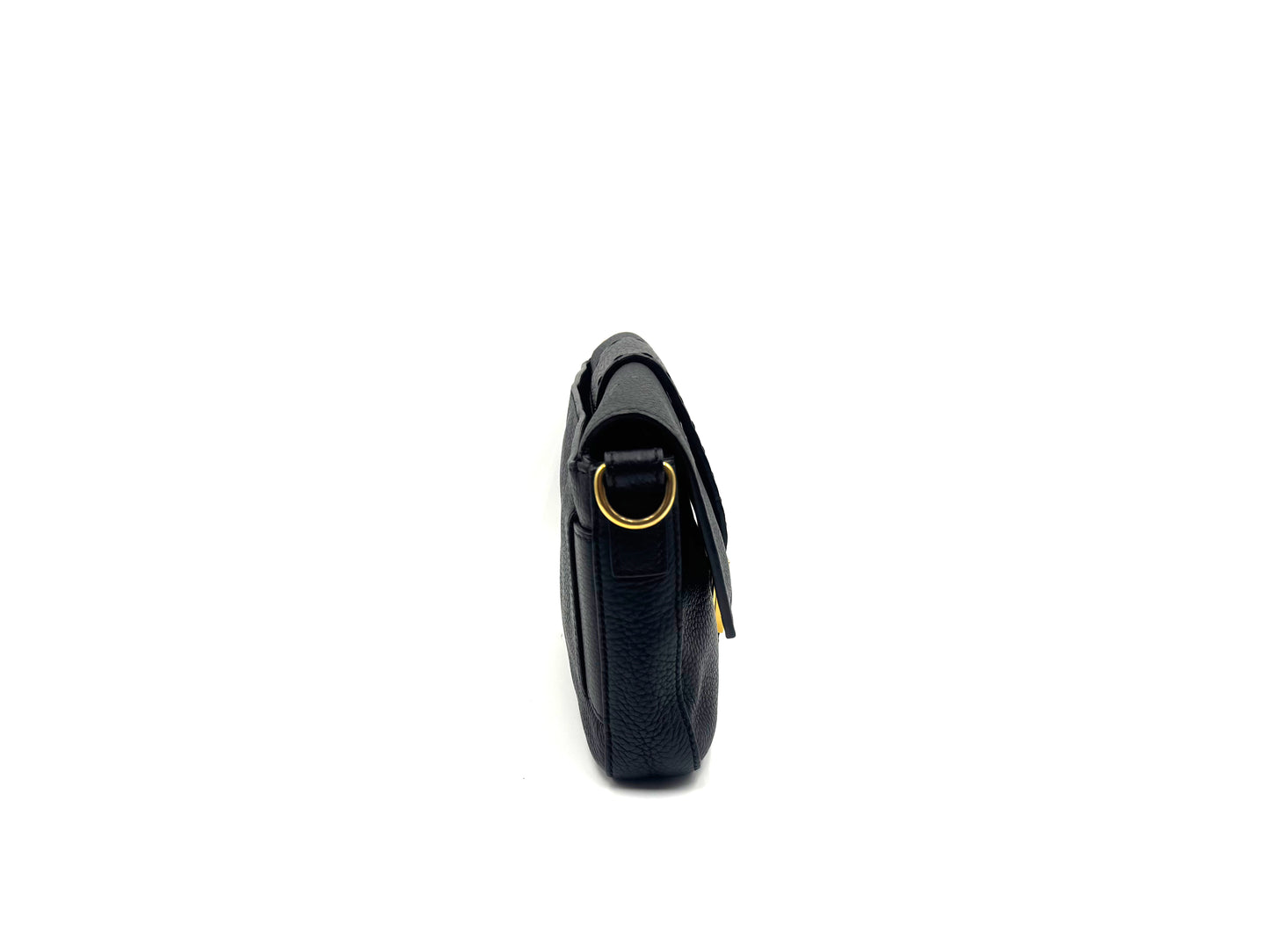 Fendi Baguette Leather Shoulder Bag Black