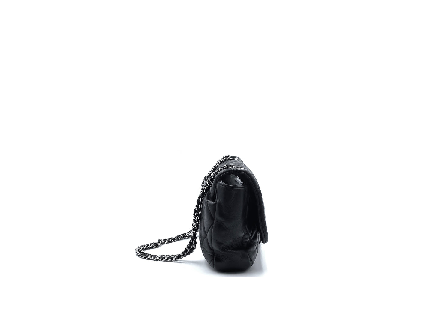Chanel Classic Handbag Flap Lambskin Black