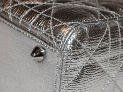 Christian Dior My ABC Lady Dior Metallic Silver Small