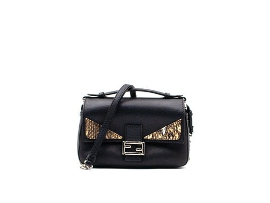 Fendi Double Micro Baguette Black Multicolour