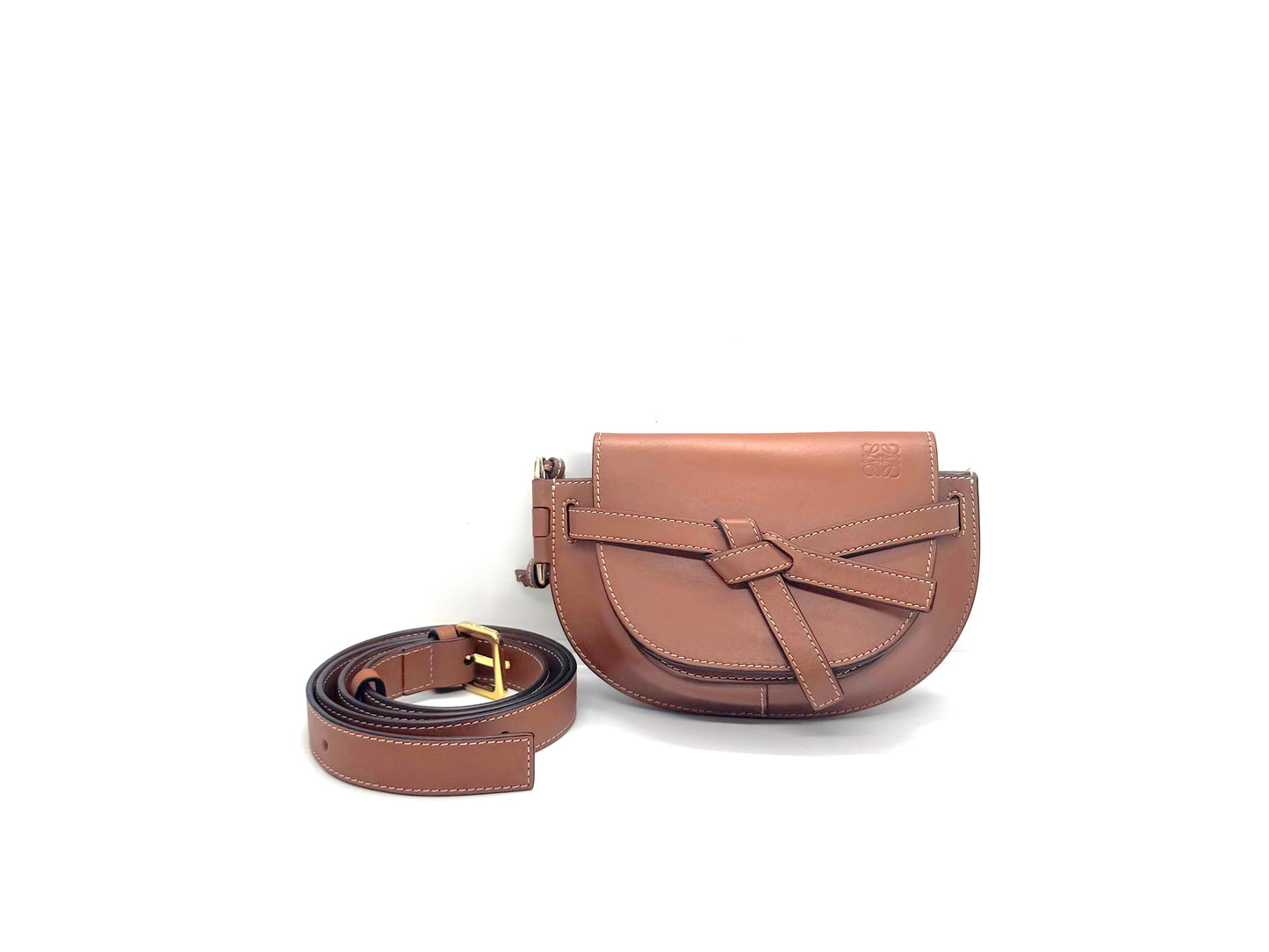 Loewe Gate Mini Crossbody Bag Brown