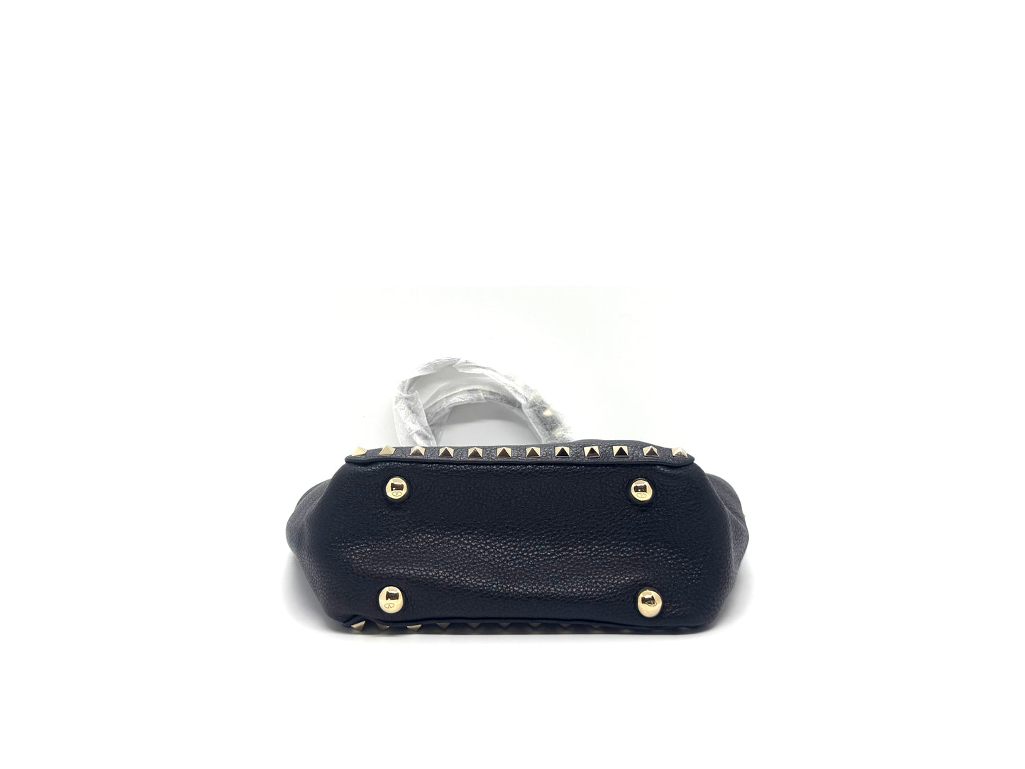 Valentino Garavani Rockstud Shoulder Tote Black 20cm