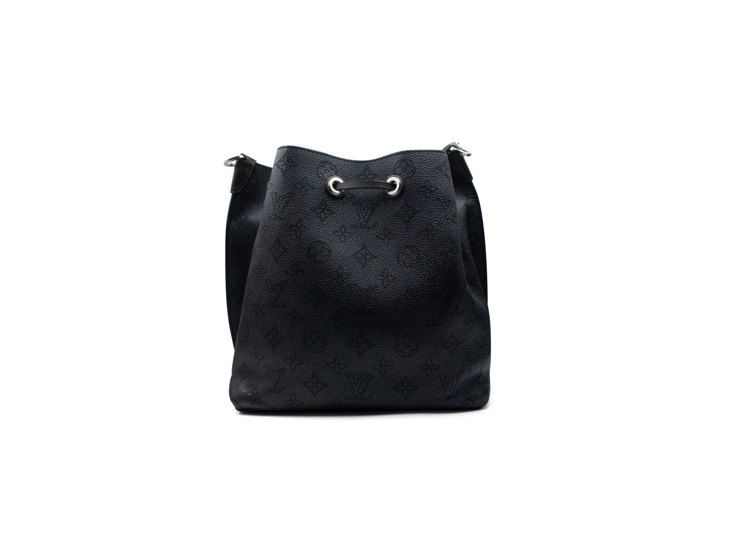 Louis Vuitton Muria Bucket Mahina Tote Black