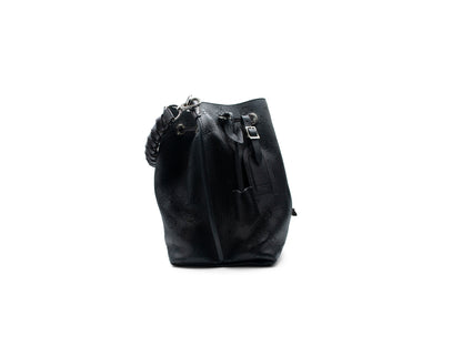 Louis Vuitton Muria Bucket Mahina Tote Black