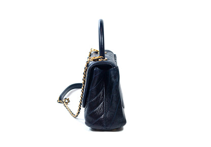 Chanel Coco Handle Deep Blue Small