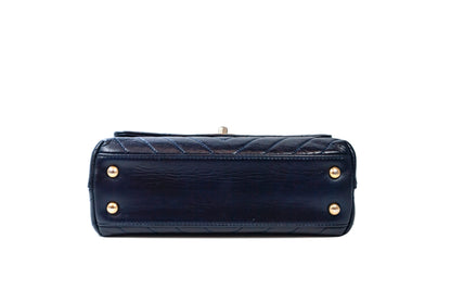 Chanel Coco Handle Deep Blue Small