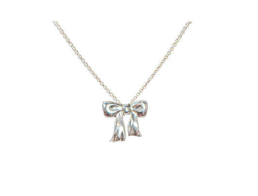 Tiffany Tie Necklace Silver