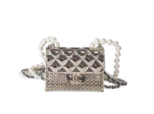 Chanel Pearl Tiny Bag Chain Flap