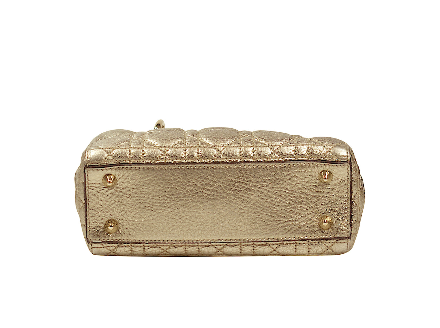 Christian Dior Lady Dior Metallic Gold Small