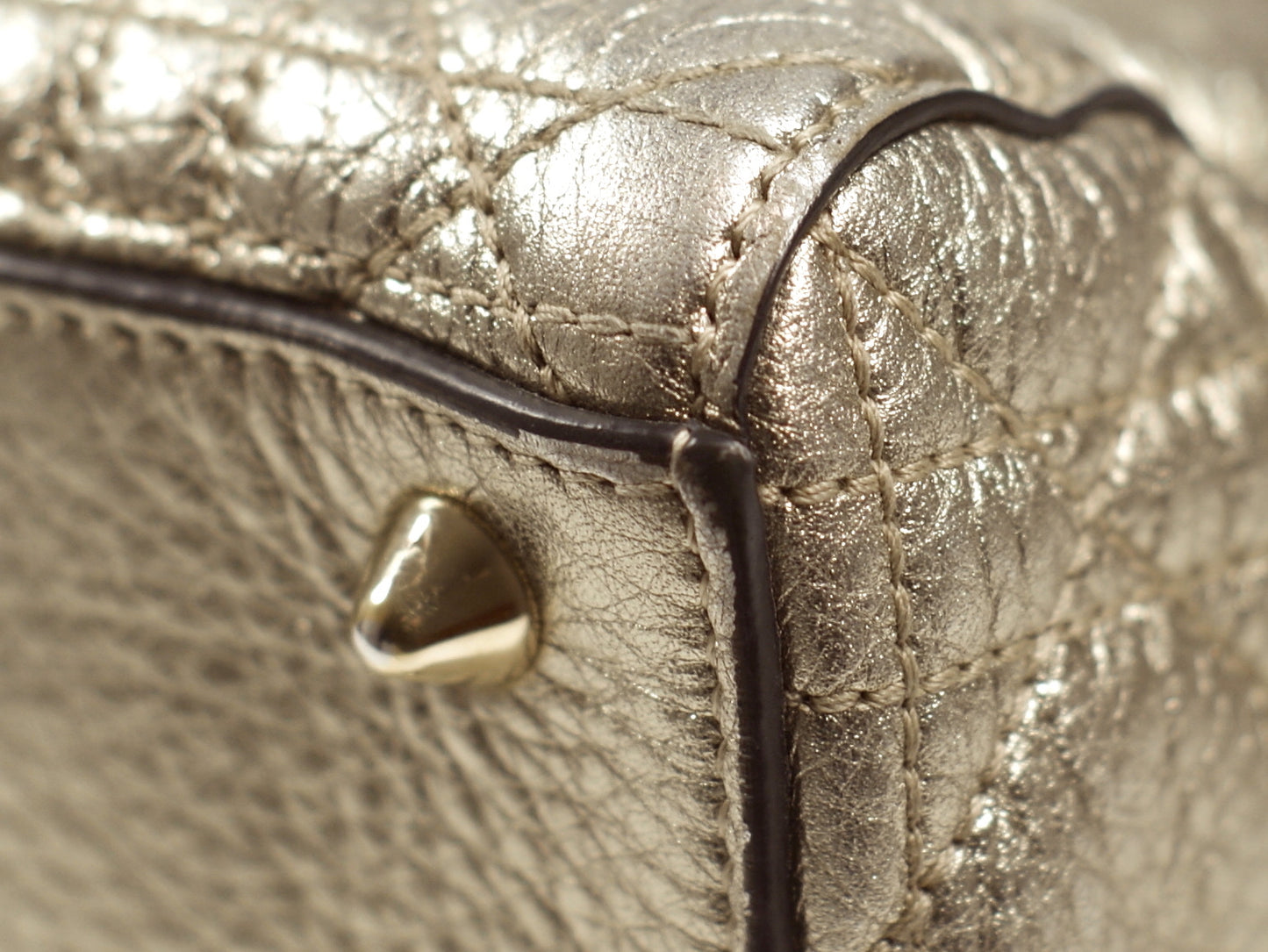 Christian Dior Lady Dior Metallic Gold Small
