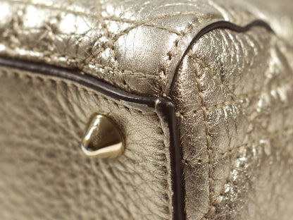 Christian Dior Lady Dior Metallic Gold Small