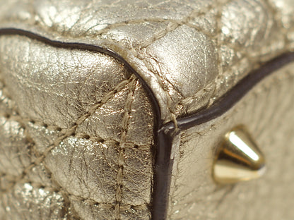 Christian Dior Lady Dior Metallic Gold Small
