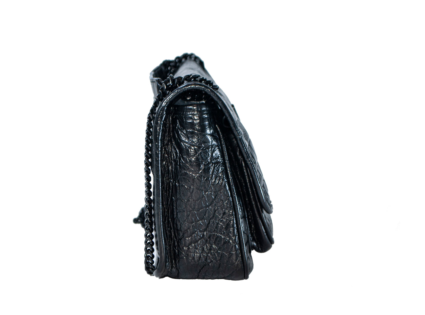 Yves Saint Laurent YSL Croc Print Niki Baby Black