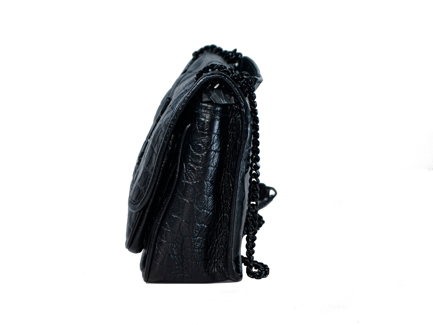 Yves Saint Laurent YSL Croc Print Niki Baby Black