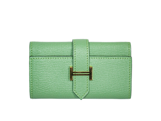 Hermes Key Holder Wallet Avocado