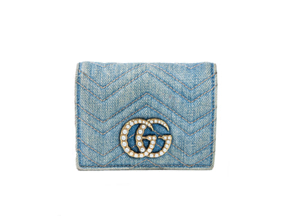 Gucci Marmont Denim Wallet Limited Edition