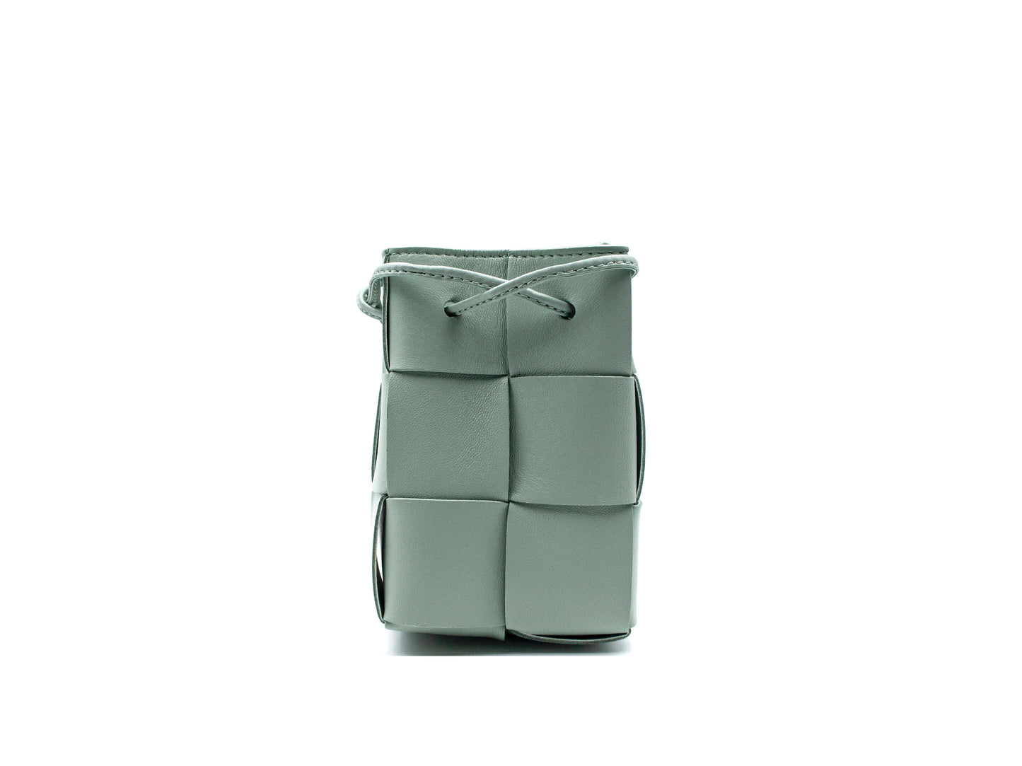 Bottega Veneta Mini Cassette Bucket Bag Sage Green