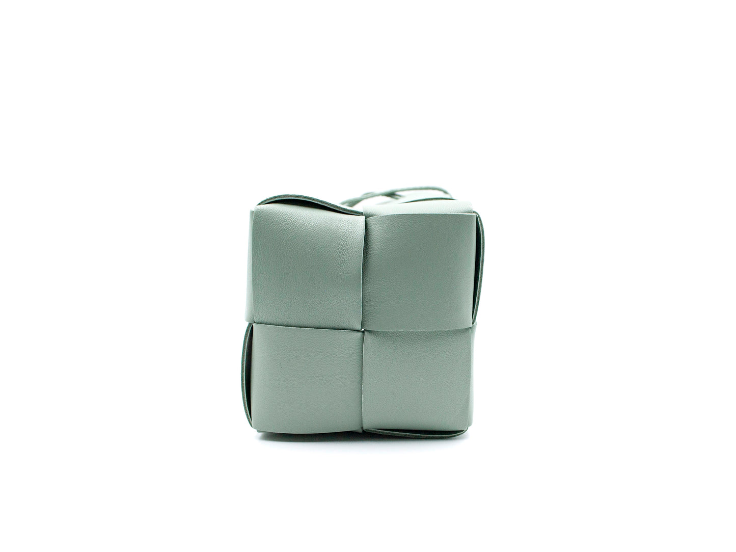 Bottega Veneta Mini Cassette Bucket Bag Sage Green