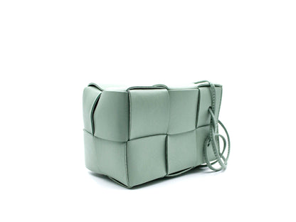Bottega Veneta Mini Cassette Bucket Bag Sage Green
