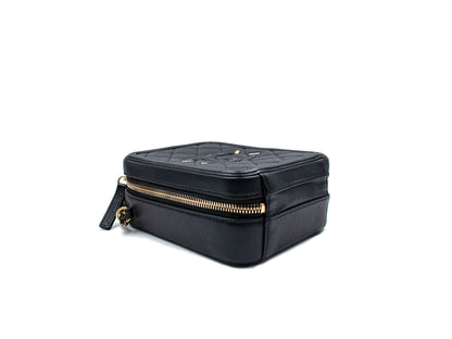 Chanel Filigree Caviar Camera Vertical Bag Black
