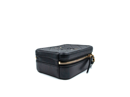 Chanel Filigree Caviar Camera Vertical Bag Black