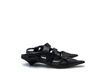 Bottega Veneta 3.5cm Heel Wax Leather Shoes