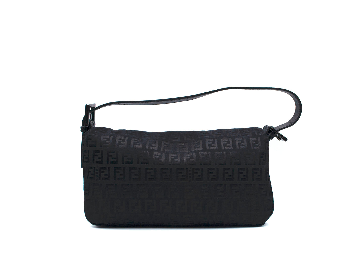 Fendi Baguette Canvas Black Regular 26cm